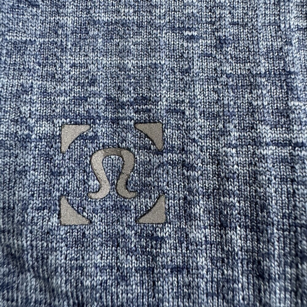 Lululemon Shirt METAL VENT TECH 2.0 Men's M Short Sleeve Heathered Blue EUC - Picture 7 of 9